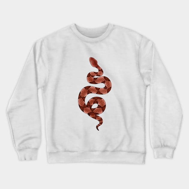 Copperhead Snake Crewneck Sweatshirt by NicoleDowning